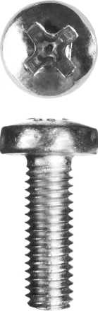 Винт ЗУБР "МАСТЕР" DIN 7985, класс прочности 4.8, оцинкованный, M5x20мм, 5кг 303150-05-020 купить в Когалыме