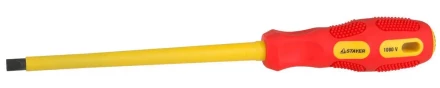 Отвертка STAYER "PROFESSIONAL" "MAX-GRIP" диэлектрическая, двухкомпонентная рукоятка, Cr-V, SL 8,0x175мм 25827-08-175 G купить в Когалыме