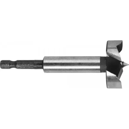 ЗУБР "ЭКСПЕРТ". Сверло Форстнера по дереву, шестигранный хвостовик 1/4", 32мм 29993-32 купить в Когалыме