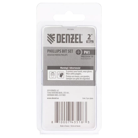 Бита PH1x50, 5 шт. Denzel 7711315 купить в Когалыме