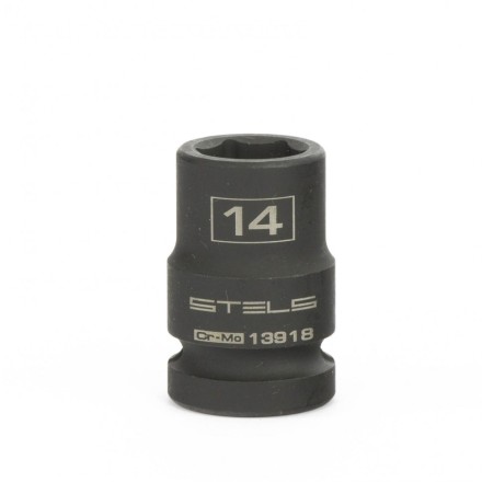 Головка ударная шестигранная 14 мм 1/2&quot; CrMo  Stels 13918 купить в Когалыме