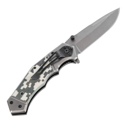 Нож складной Denzel 79209, многоцелевой, системы Liner-Lock, с накладкой G10 на эргономичной рукоятке купить в Когалыме