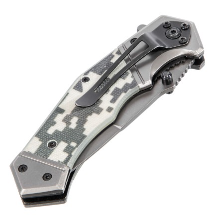 Нож складной Denzel 79209, многоцелевой, системы Liner-Lock, с накладкой G10 на эргономичной рукоятке купить в Когалыме