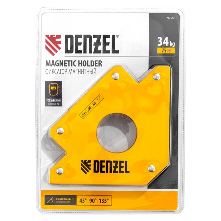 Фиксатор магнитный для сварочных работ усилие 75 LB Denzel 97560 купить в Когалыме