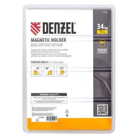 Фиксатор магнитный для сварочных работ усилие 75 LB Denzel 97560 купить в Когалыме