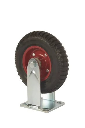 Колесо большегрузное неповоротное PF 200 200 мм резина с протектором (F) 1027234 купить в Когалыме