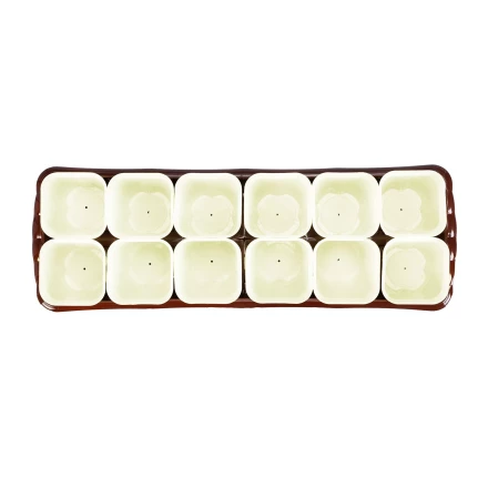 Набор для рассады Palisad 643450, поддон 470х166х82 мм, 12 горшочков по 250 мл. с выдвижным дном купить в Когалыме