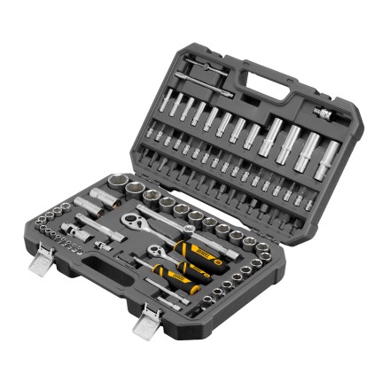 Набор инструментов Denzel 15813, 1/2&quot;, 1/4&quot;, CrV, S2, пластиковый кейс, 94 предмета купить в Когалыме