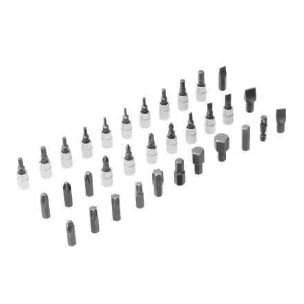 Набор инструментов Denzel 15813, 1/2", 1/4", CrV, S2, пластиковый кейс, 94 предмета купить в Когалыме