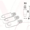 Наконечник к гор п/а M6 d 0,8 мм L28 тело 8 Cu-Cr-Zr Aurora купить в Когалыме