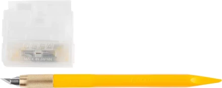 Нож OLFA "Utility Models" перовой дизайнерский, для точных работ, рукоятка с мини шпателем, 5 лезвий, 4мм OL-AK-5 купить в Когалыме