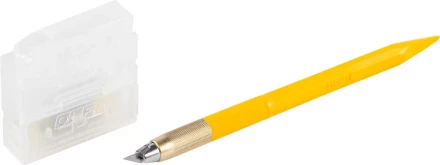 Нож OLFA "Utility Models" перовой дизайнерский, для точных работ, рукоятка с мини шпателем, 5 лезвий, 4мм OL-AK-5 купить в Когалыме