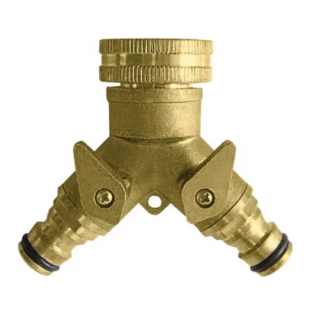 Распределитель латунный 2-х канальный G 1/2" G 3/4"  Кратон 5 01 04 059 купить в Когалыме