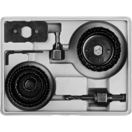 Набор STAYER "MASTER": Коронки по дереву кольцевые, d=22, 41, 54, 57, 60, 64, 67мм, 7шт 29600-H7 купить в Когалыме