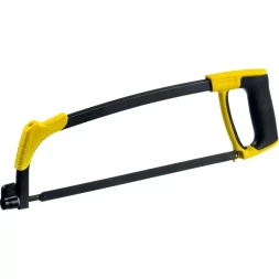 Ножовка по металлу STAYER MS350-BLACK-Max, металлическая обрезиненная рукоятка, натяжение 70 кг, 300 мм 15775