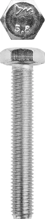 Болт ЗУБР "МАСТЕР" с шестигранной головкой, ГОСТ 7798-70, класс прочности 5.8, оцинкованный, M10x70мм, 5кг 303080-10-070 купить в Когалыме