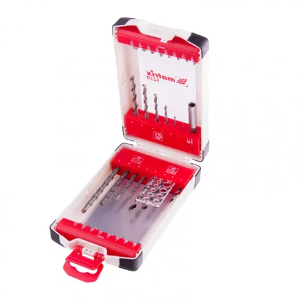 Набор сверл комбинированный сверла по металлу 1-6 мм бетону 4-8 мм дереву 3-6 мм биты 16 шт адаптер 32 предмета Pro Matrix 725632 купить в Когалыме