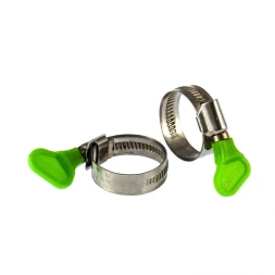 Хомуты металлические червячные 20-35 мм ширина 12 мм W4 с ключом 2 шт Сибртех 476523