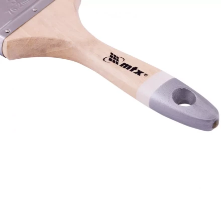 Кисть плоская натуральная черная щетина деревянная ручка размер 2 Mtx 82631 купить в Когалыме