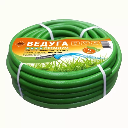 Шланг 3/4 х 15м ВЕДУГА Премиум зелёный 45961 купить в Когалыме