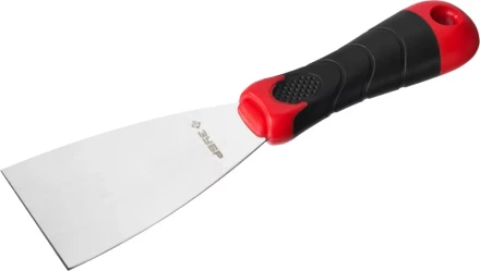 Шпатель ЗУБР "МАСТЕР", профилированное нержавеющее полотно, 2к ручка, 60мм 10072-06 купить в Когалыме