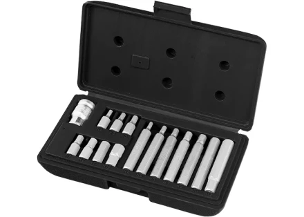 Набор бит HEX, хвостовик-шестигранник 1/2'', CrV,10 мм, 15 предм  STELS 11313 купить в Когалыме