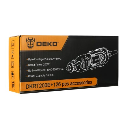 Гравер электрический DEKO DKRT200E DEKO 126 tools, 063-1415 купить в Когалыме