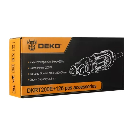 Гравер электрический DEKO DKRT200E DEKO 126 tools, 063-1415 купить в Когалыме