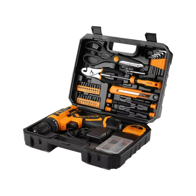 Дрель аккумуляторная DEKO Banger 12V + набор инструмента 93 предмета, 063-4167 купить в Когалыме