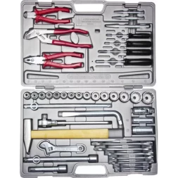 Набор слесарно-монтажного инструмента НИЗ "АВТОМОБИЛИСТ-1", сталь 40Х, 1/2", в пластиковом кейсе, 42 предмета 27625-H42