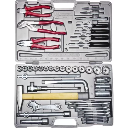 Набор слесарно-монтажного инструмента НИЗ "АВТОМОБИЛИСТ-1", сталь 40Х, 1/2", в пластиковом кейсе, 42 предмета 27625-H42 купить в Когалыме
