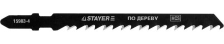 Полотна STAYER &quot;PROFI&quot;, T14DP, для эл/лобзика, HCS, по дереву, прямой рез, EU-хвост., шаг 4мм, 75мм, 2шт 15983-4_z01 купить в Когалыме