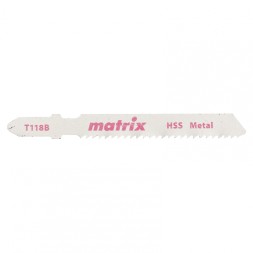 Полотна для электролобзика по металлу 3 штук T118B 50x2мм HSS MATRIX 78229