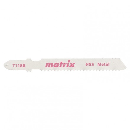 Полотна для электролобзика по металлу 3 штук T118B 50x2мм HSS MATRIX 78229 купить в Когалыме