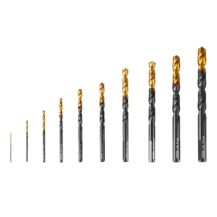 Набор сверл по металлу, 1-10 мм, HSS-Tin, Golden Tip, 10 шт Denzel 72316 купить в Когалыме