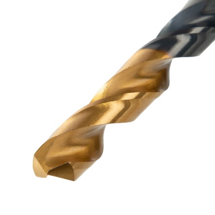 Набор сверл по металлу, 1-10 мм, HSS-Tin, Golden Tip, 10 шт Denzel 72316 купить в Когалыме