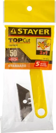 Набор STAYER "STANDARD": Скребок пластмассовый с 5 лезвиями, 50мм 0851-H6_z01 купить в Когалыме