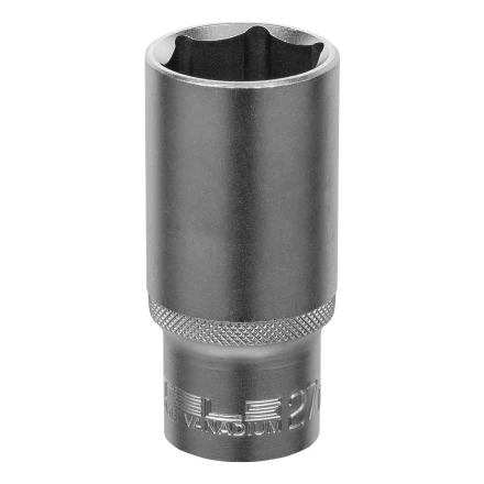 Головка торцевая удлиненная, 27 мм, шестигранная, CrV, под квадрат 1/2 Stels 13884 купить в Когалыме