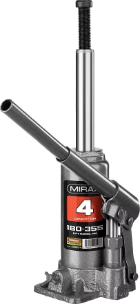 Домкрат гидравлический бутылочный, 4т, 180-355 мм, MIRAX 43260-4 43260-4 купить в Когалыме