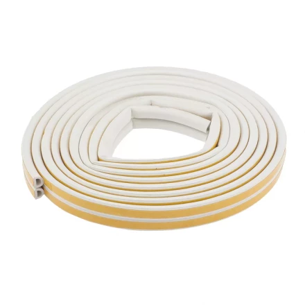 Уплотнитель 6 м профиль "D" белый СИБРТЕХ 93935 купить в Когалыме