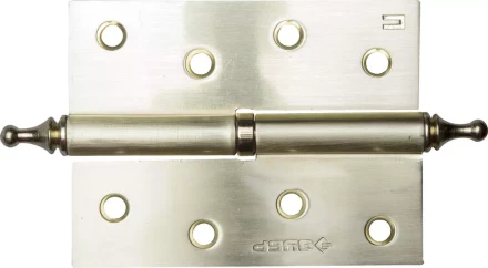 Петля дверная разъемная ЗУБР "ЭКСПЕРТ", 1 подшипник, цвет мат. латунь (SB), правая, с крепежом, 100х75х2,5мм,2шт 37605-100-3R купить в Когалыме