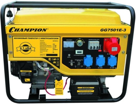Генератор бензиновый CHAMPION GG7501E купить в Когалыме