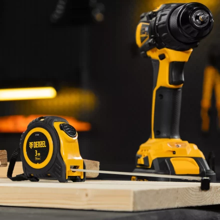 Рулетка Denzel 3м х 16мм, обрезиненный корпус, автоматическая фиксация, 31550 купить в Когалыме