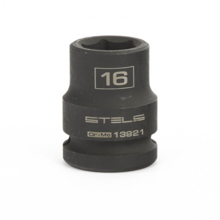 Головка ударная шестигранная 16 мм 1/2&quot; CrMo  Stels 13921 купить в Когалыме