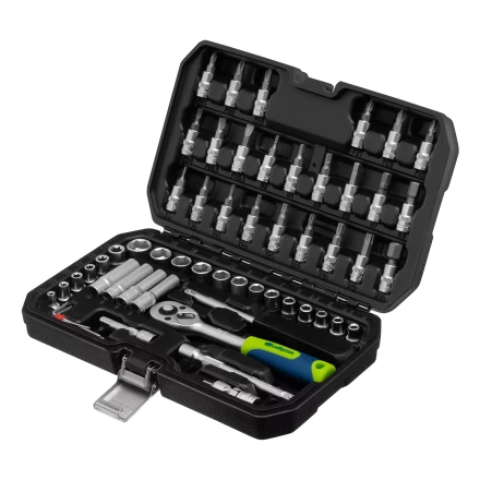 Набор инструментов Сибртех 13399, 1/4", пластиковый кейс 56 предметов купить в Когалыме