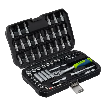 Набор инструментов Сибртех 13399, 1/4", пластиковый кейс 56 предметов купить в Когалыме