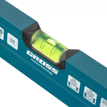 Уровень алюминиевый 600 мм фрезеровка 3 глазка Prazision Gross 34440 купить в Когалыме