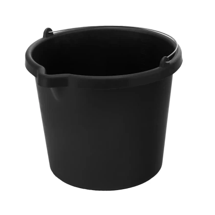 Ведро строительное пластмассовое Сибртех 81480, 20 л, высокопрочное с носиком купить в Когалыме