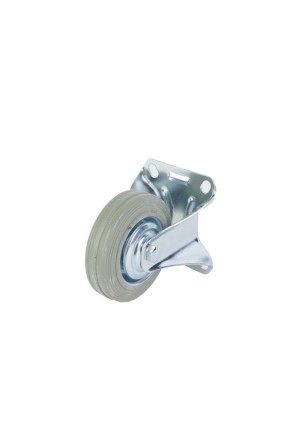Колесо неповоротное серая резина FC 46 f 100 мм 1027207 купить в Когалыме