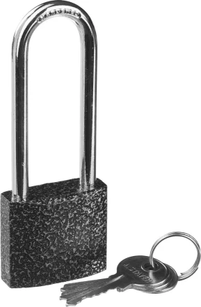 Замок STAYER "STANDARD" навесной, металлический корпус, удлиненная закаленная дужка, 38мм 37160-38-1 купить в Когалыме